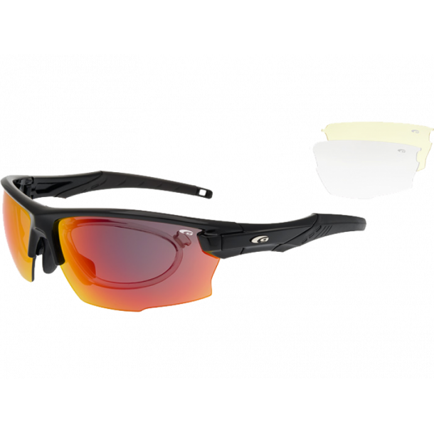 Ideelt international Overflod Goggle E604-1R Incl. 3 sæt linser og optisk indsats. - Solbriller med optisk  indsats - TW-Pro sport sunglasses