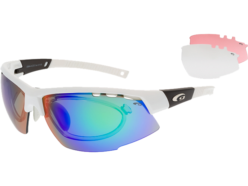 E864-4R incl. 3 sæt linser og optisk indsats. - Solbriller med optisk indsats - TW-Pro sport